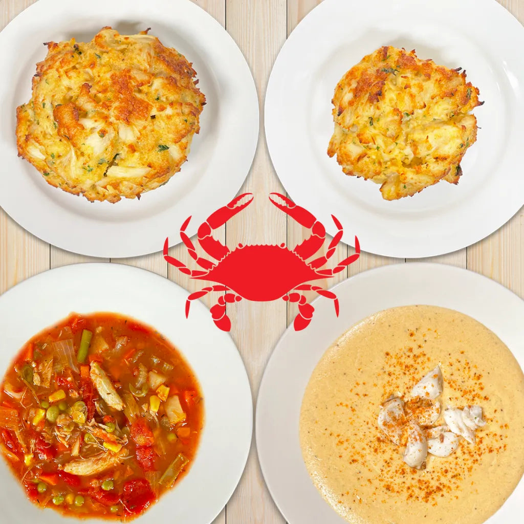 Homemade Crab Cakes & Crab Soup Pizza Johns