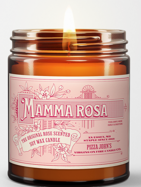Pizza Johns Mamma Rosa Candle