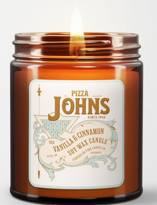 Pizza Johns Vanilla & Cinnamon Candle