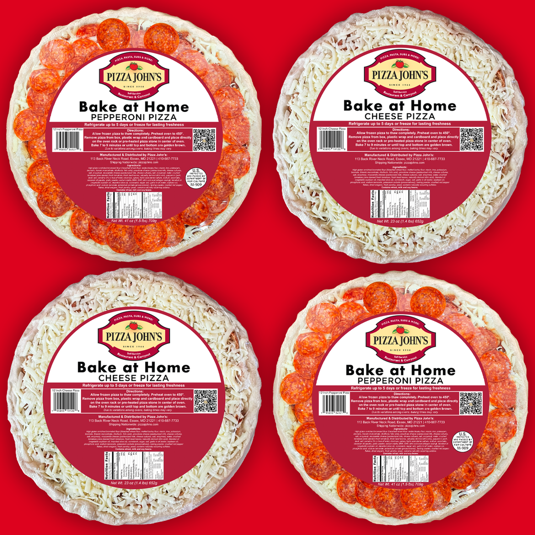BakeatHome Pizza (4) Pizza Johns